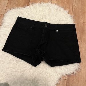 Forever21 Black Denim Shorts